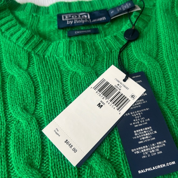 💥SOLD💥 750$ Polo Ralph Lauren THE ICONIC CASHMERE sweater - Picture 1 of 7